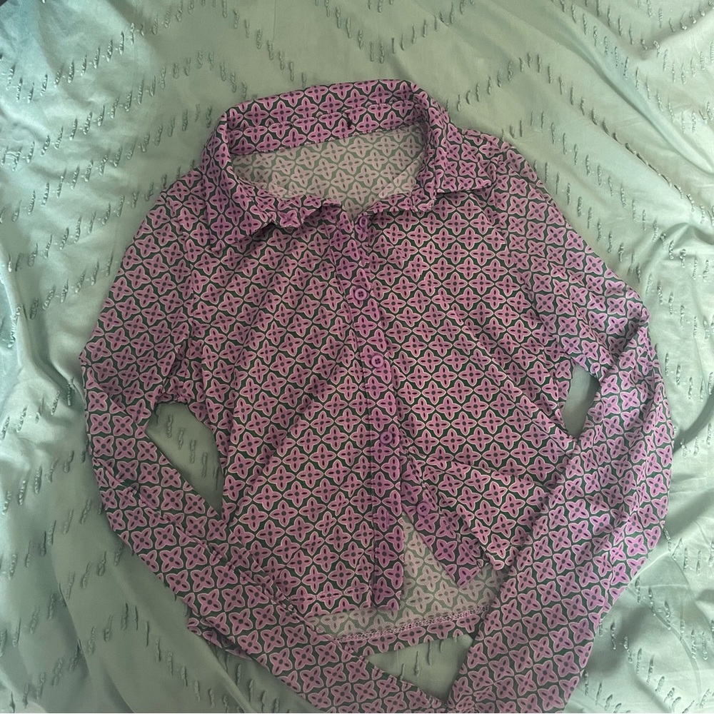 Retro mesh top